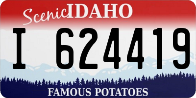 ID license plate I624419