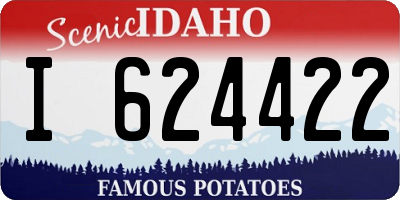 ID license plate I624422