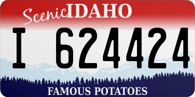 ID license plate I624424