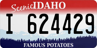 ID license plate I624429