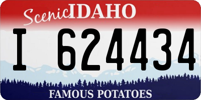 ID license plate I624434