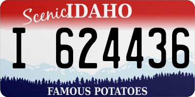 ID license plate I624436