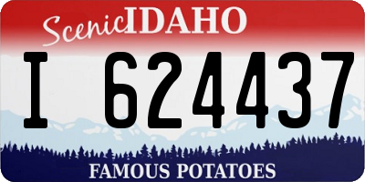 ID license plate I624437