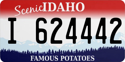 ID license plate I624442