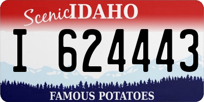 ID license plate I624443