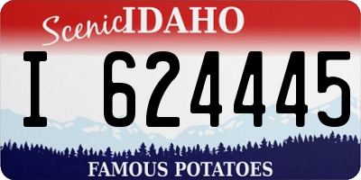ID license plate I624445