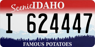 ID license plate I624447