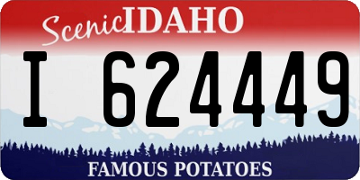 ID license plate I624449