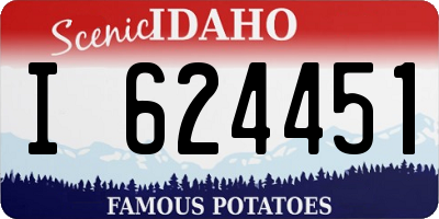 ID license plate I624451