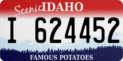 ID license plate I624452