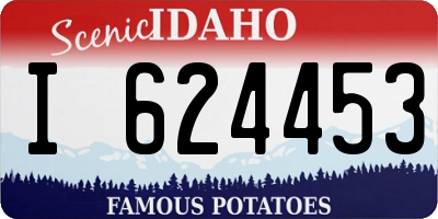 ID license plate I624453