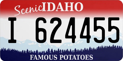 ID license plate I624455