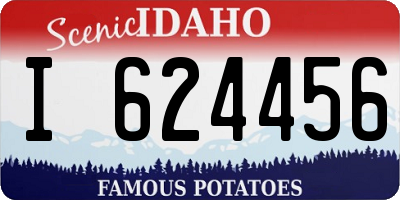 ID license plate I624456