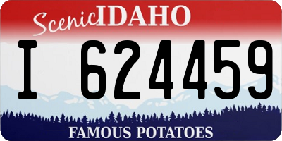 ID license plate I624459