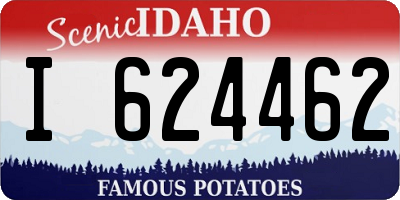 ID license plate I624462