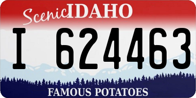 ID license plate I624463