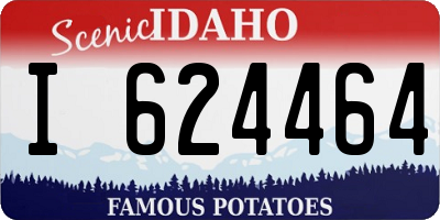 ID license plate I624464