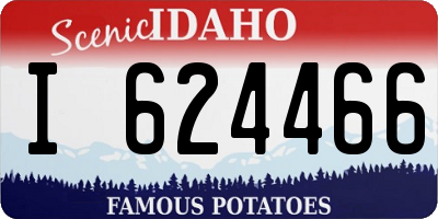 ID license plate I624466