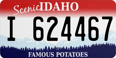 ID license plate I624467