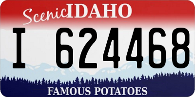 ID license plate I624468