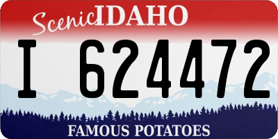 ID license plate I624472