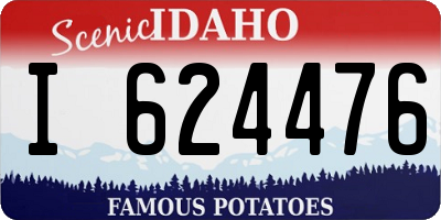 ID license plate I624476