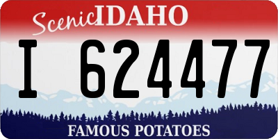 ID license plate I624477