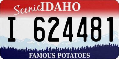 ID license plate I624481