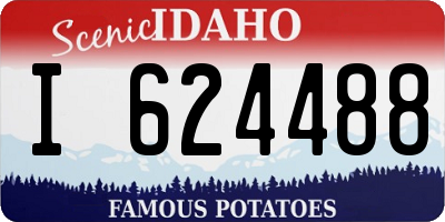 ID license plate I624488
