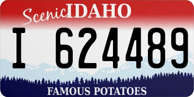 ID license plate I624489