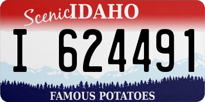 ID license plate I624491