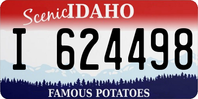 ID license plate I624498