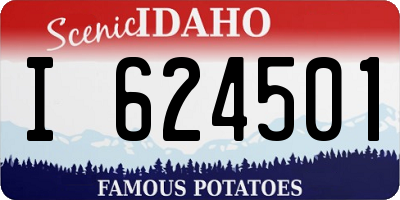ID license plate I624501