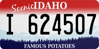 ID license plate I624507