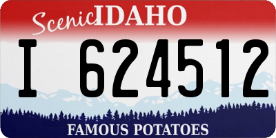ID license plate I624512