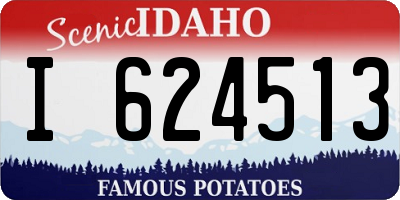 ID license plate I624513