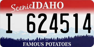 ID license plate I624514