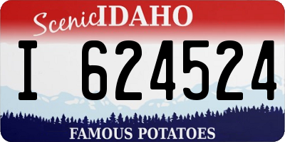 ID license plate I624524