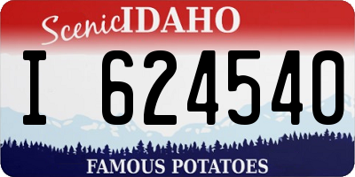ID license plate I624540