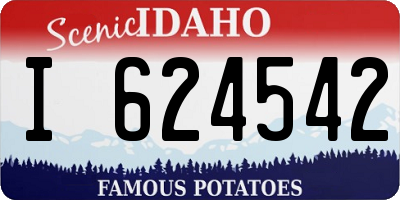 ID license plate I624542