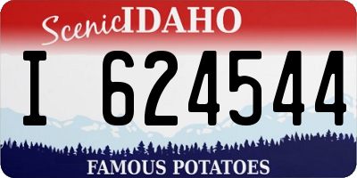 ID license plate I624544