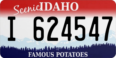ID license plate I624547