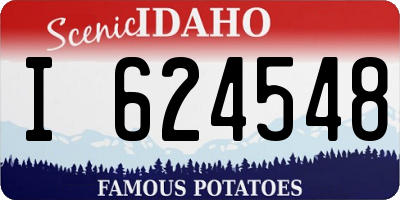ID license plate I624548