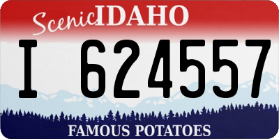 ID license plate I624557