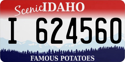ID license plate I624560