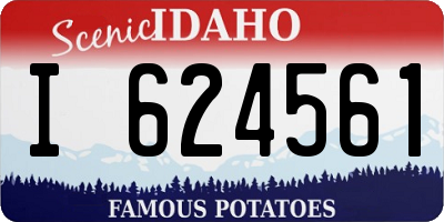 ID license plate I624561