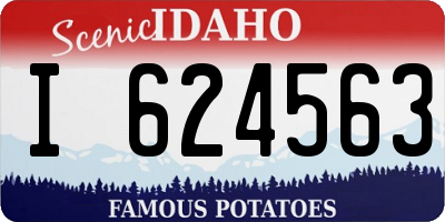 ID license plate I624563