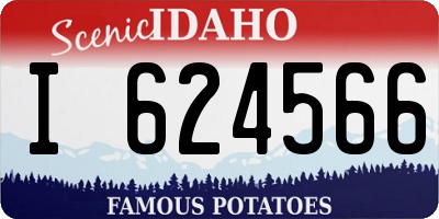 ID license plate I624566