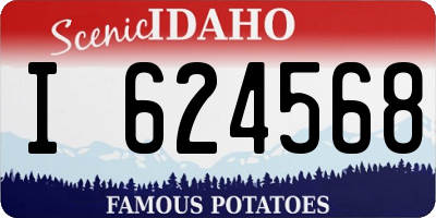 ID license plate I624568