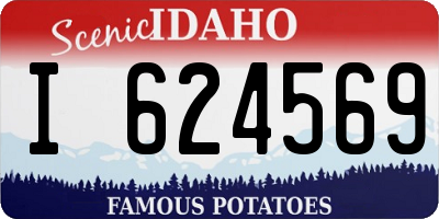ID license plate I624569